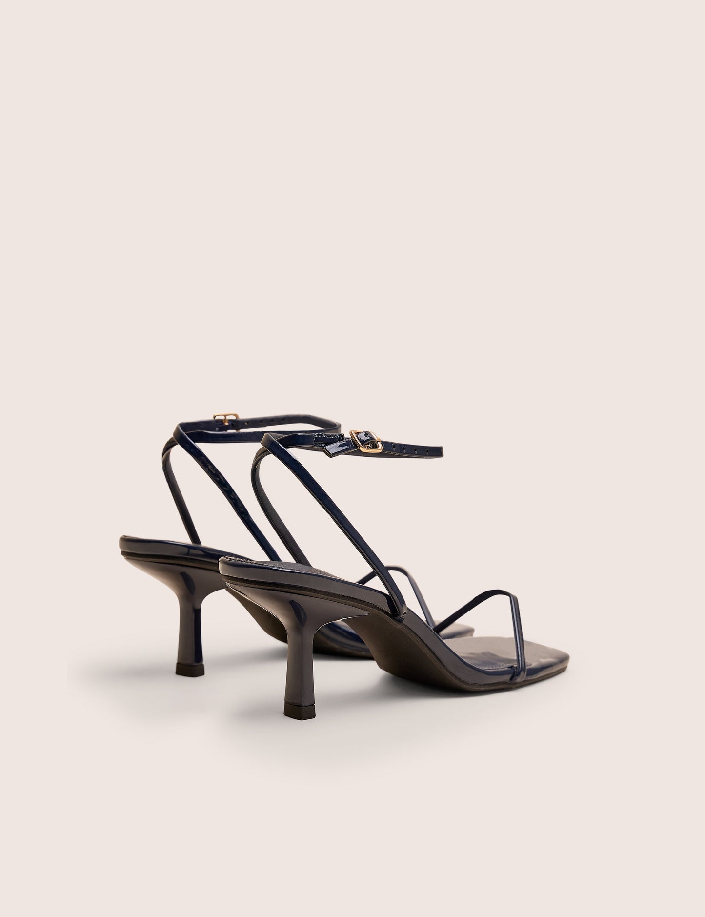 Natalya Navy Barely There Mid Heels