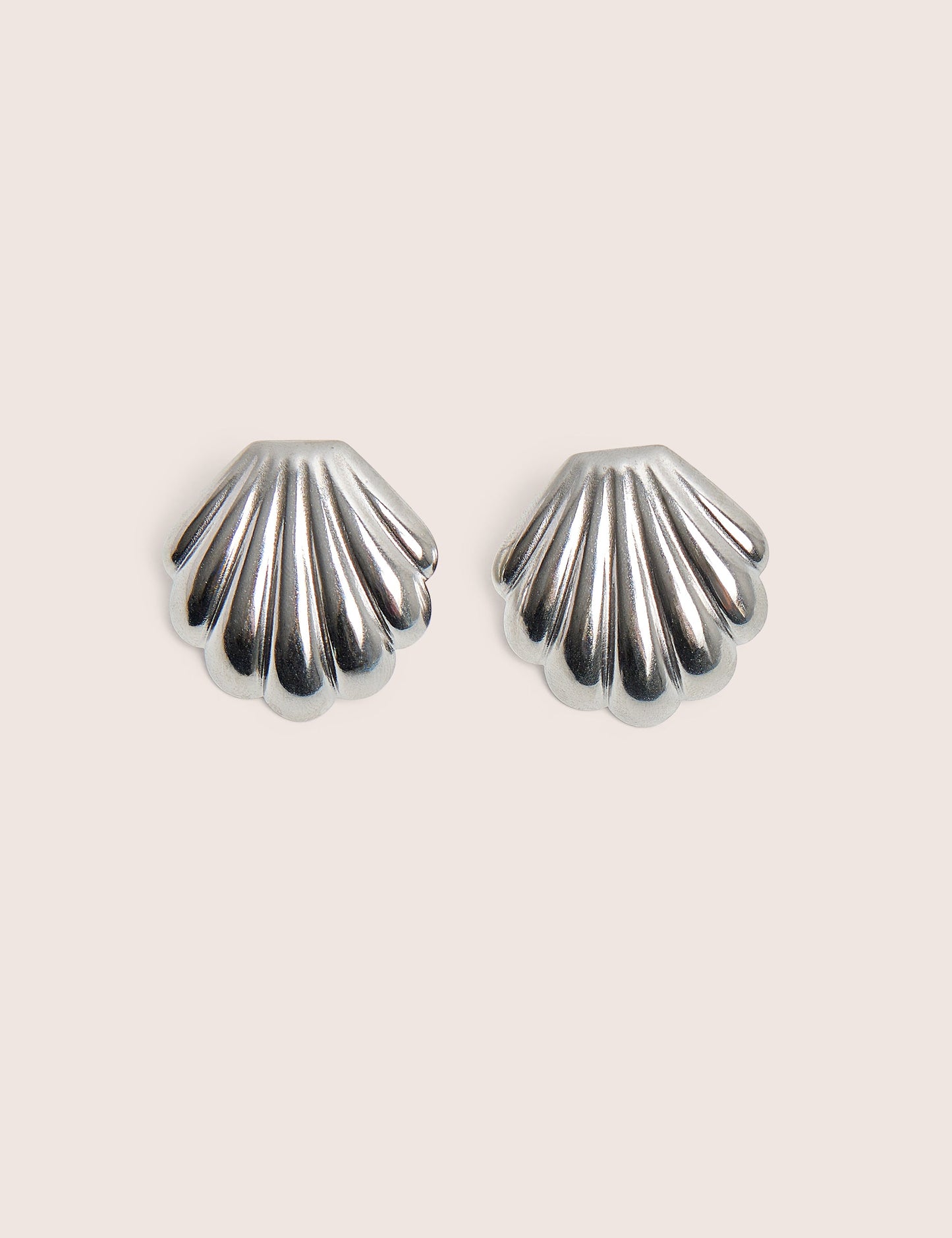 Shell Detail Earrings Silver