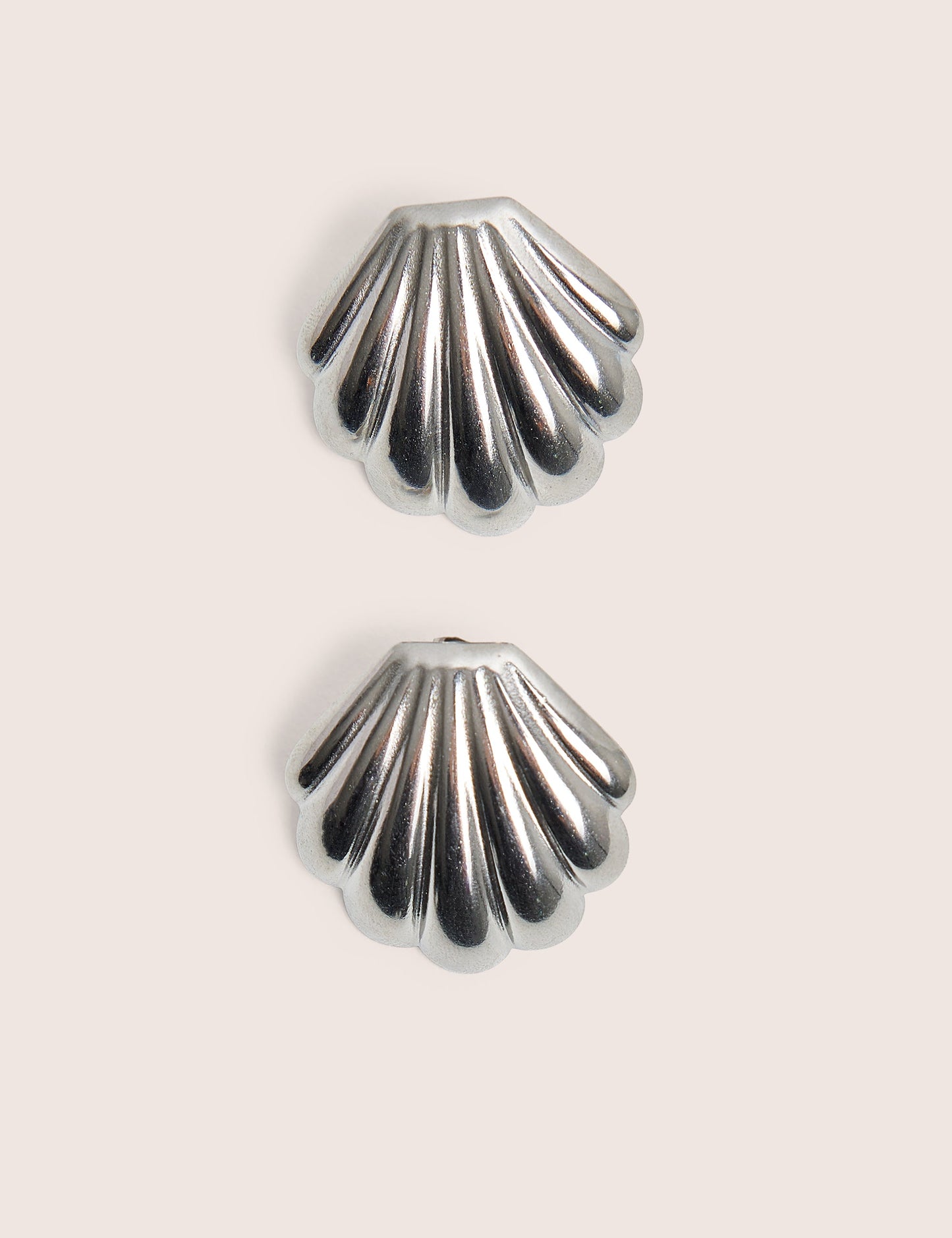 Shell Detail Earrings Silver
