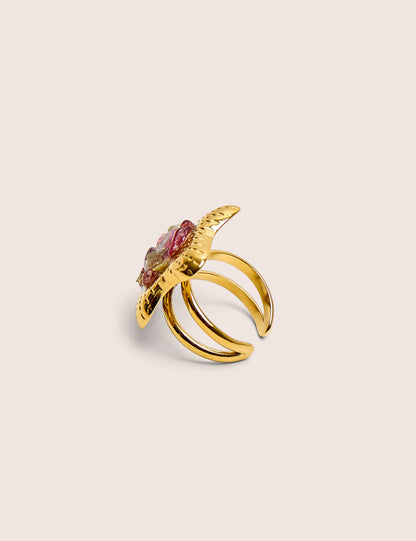 Public Desire Adjustable Star Ring With Stone Detail