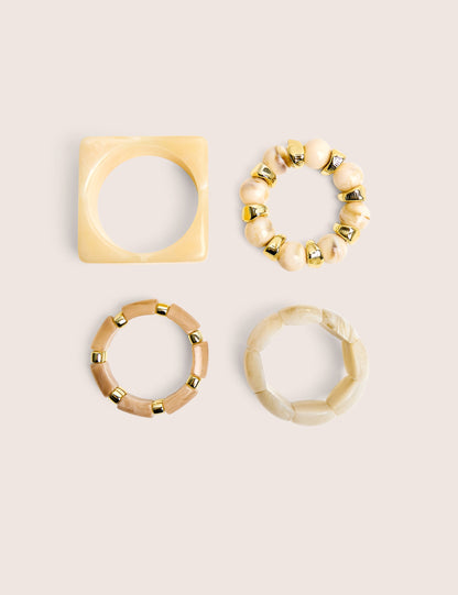 Pack of Four Resin Bangles