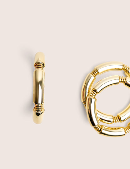 Pack of Three Gold Bracelets