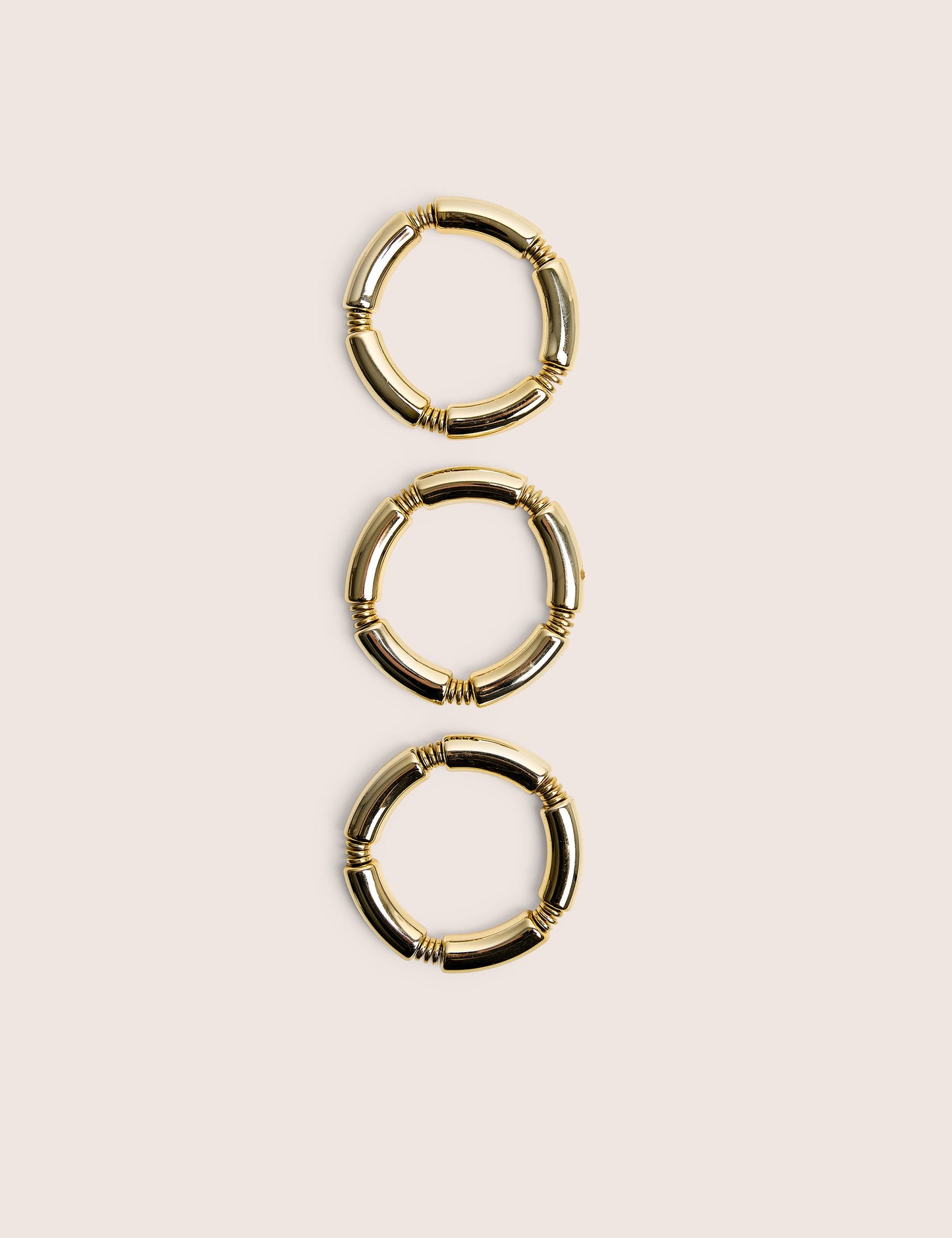 Pack of Three Gold Bracelets