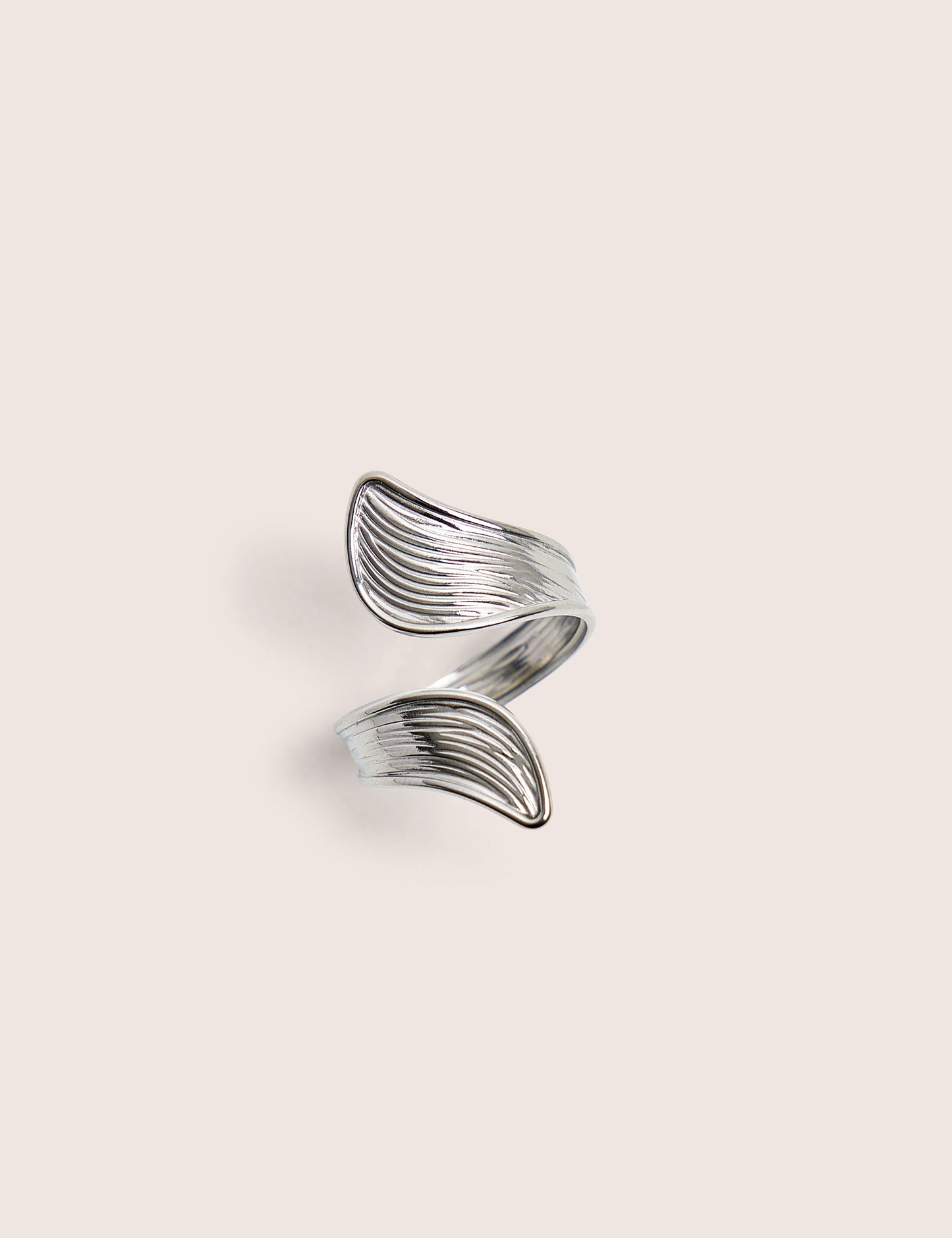 Abstracts Open Ring in Silver