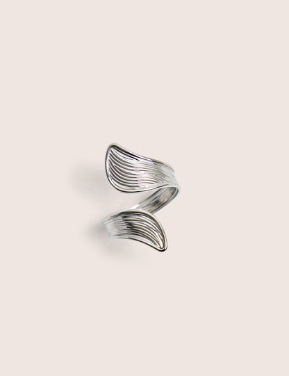 Abstracts Open Ring in Silver