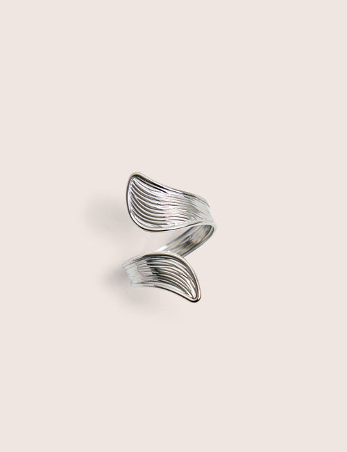 Abstracts Open Ring in Silver