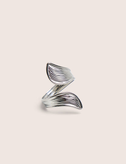 Abstracts Open Ring in Silver