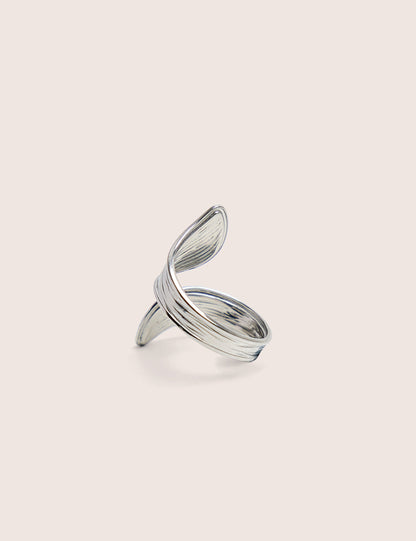 Abstracts Open Ring in Silver