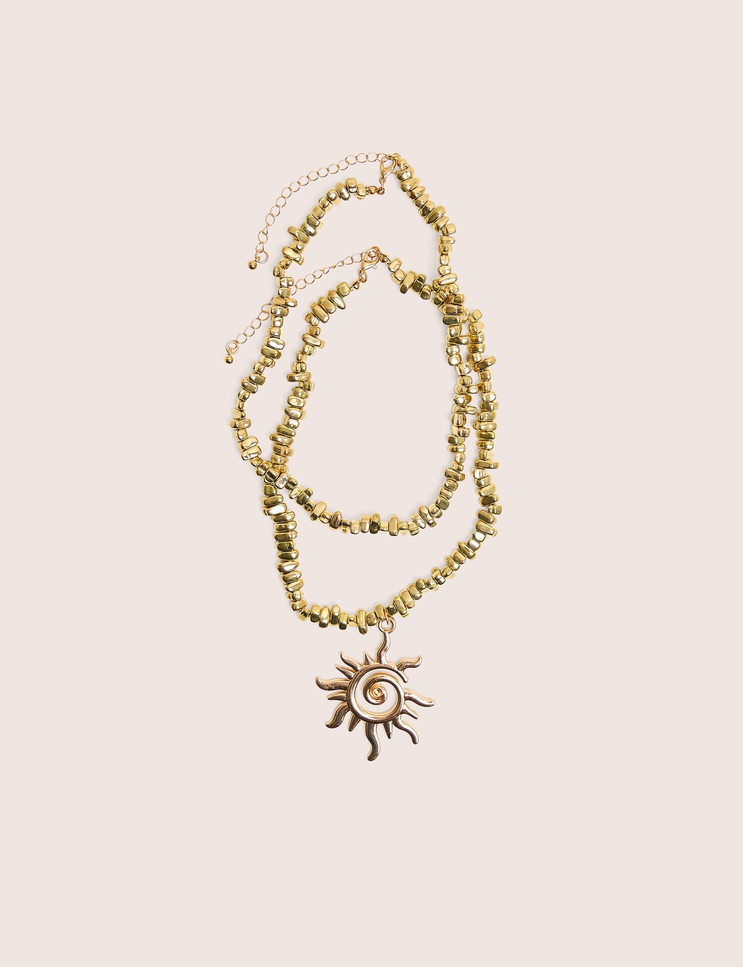 Layered Sunshine Necklace in Gold