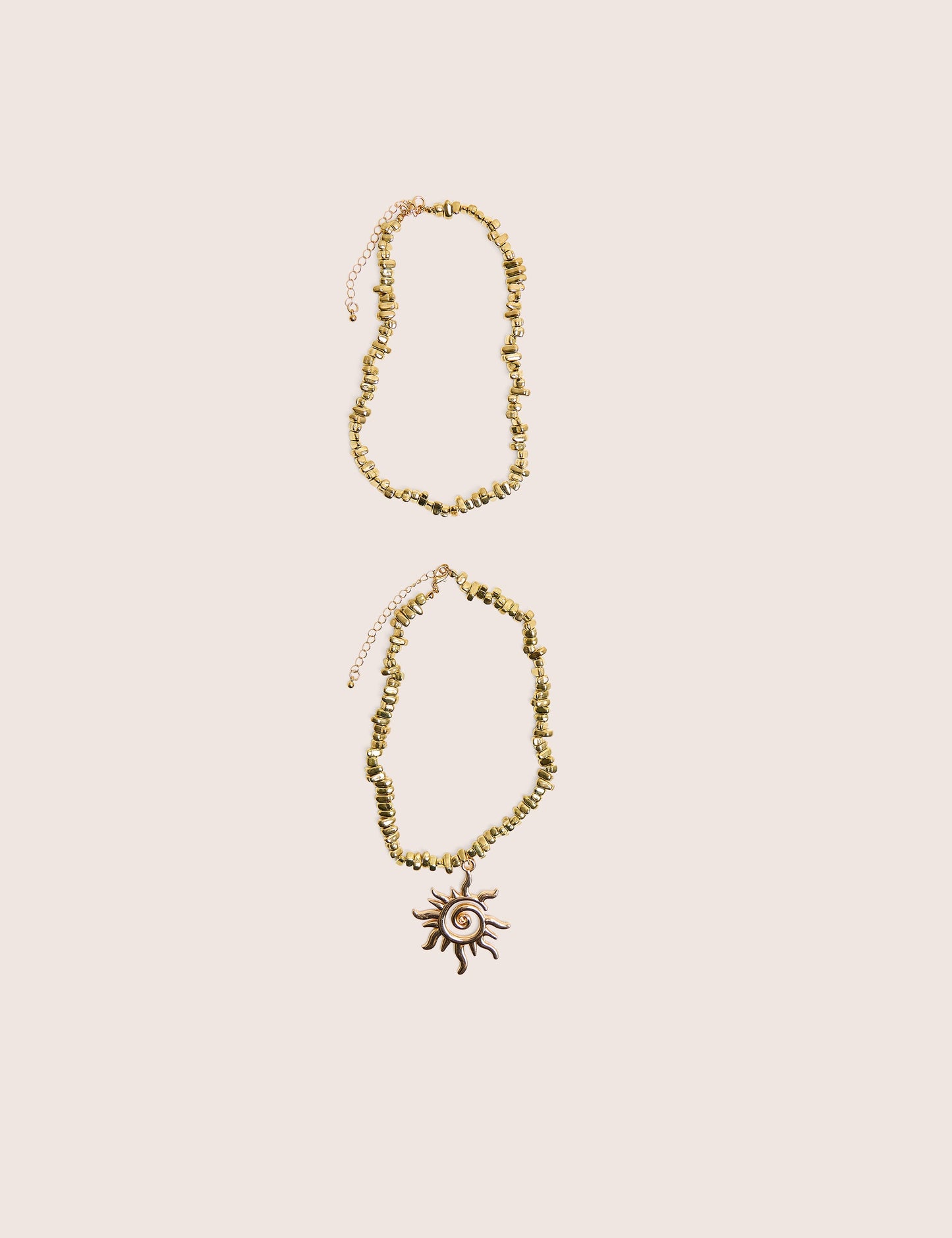Layered Sunshine Necklace in Gold