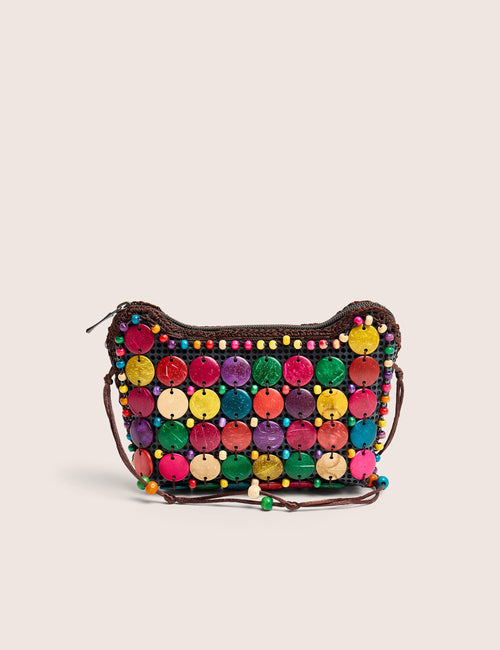 Beaded Multi Crossbody Bag