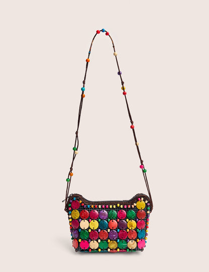 Beaded Multi Crossbody Bag