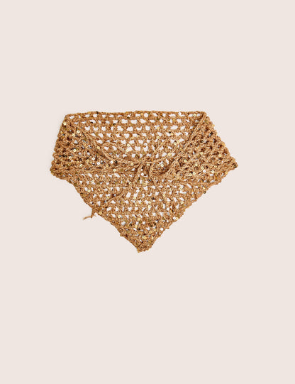 Crochet Bandana in Gold
