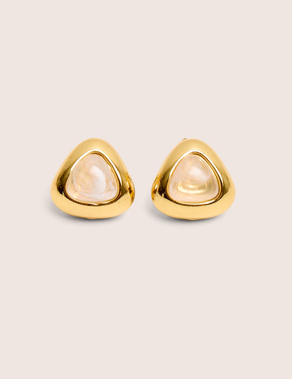 Gold Plated Triangle Earrings
