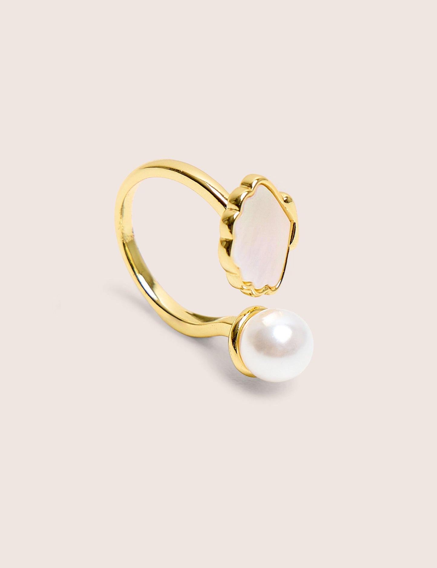 Adjustable Pearl Ring