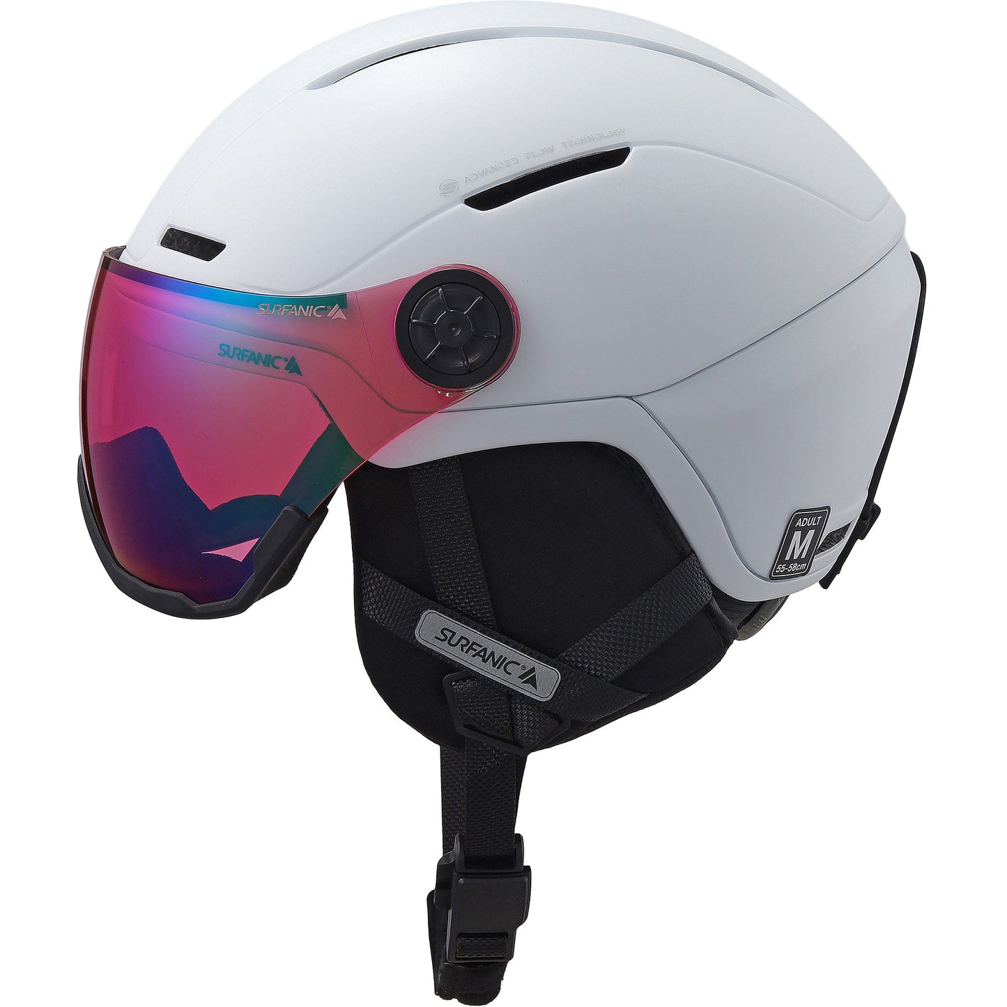 Surfanic Halo Visor Helmet - Optic White