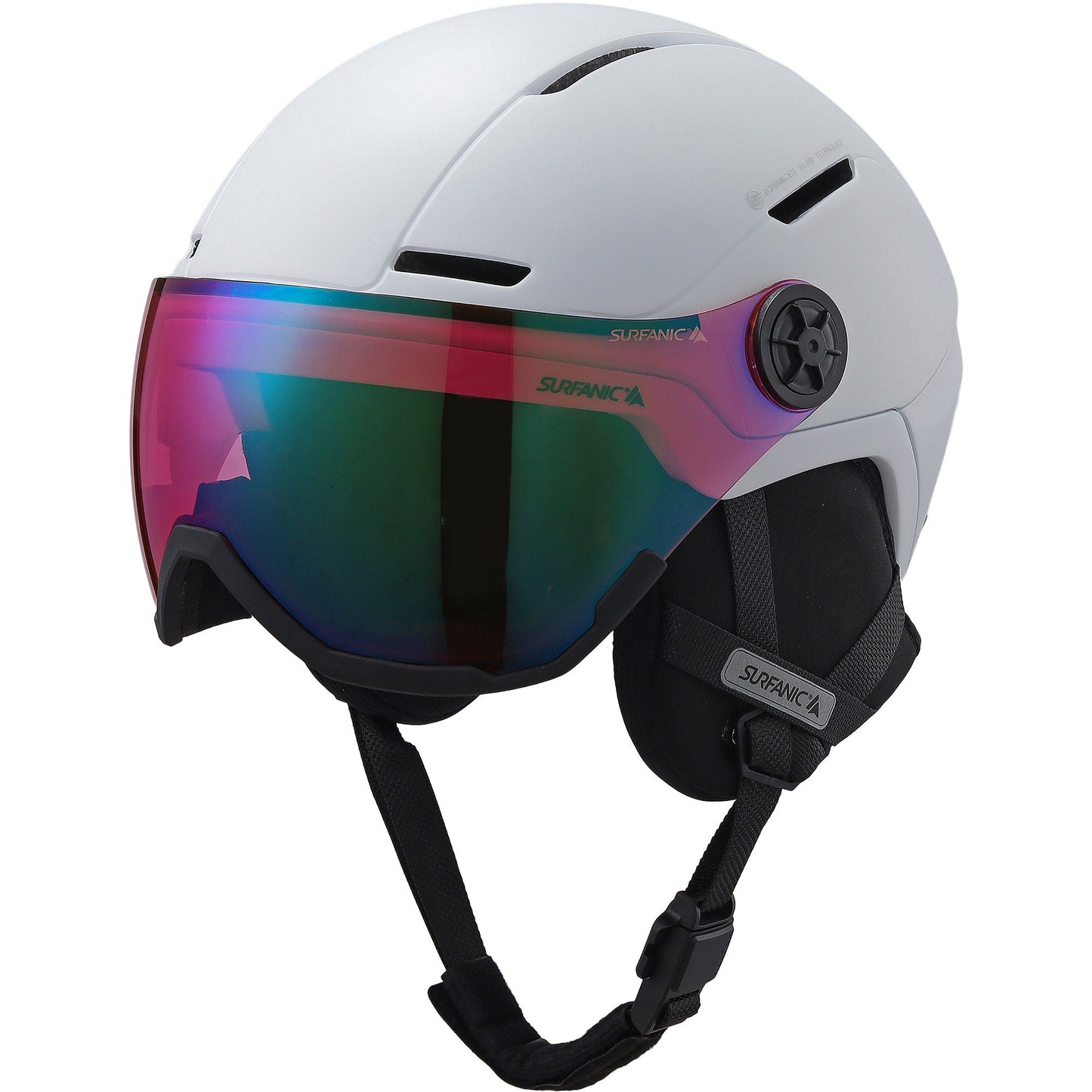 Surfanic Halo Visor Helmet - Optic White
