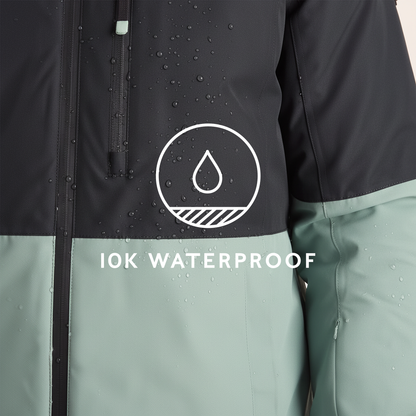 Samoens Mens Waterproof Ski Jacket - Steel Teal/Black