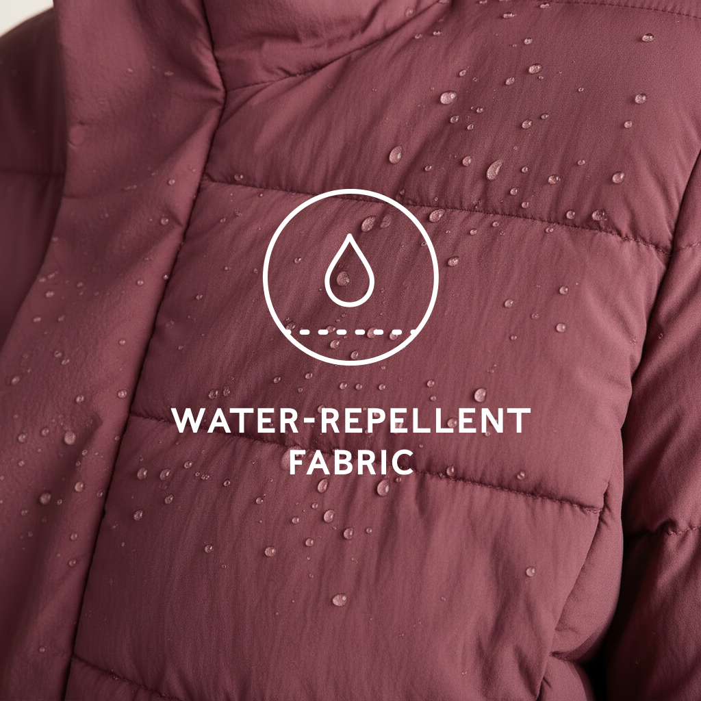 Sleight Womens Short Insulated Parka - Burgundy