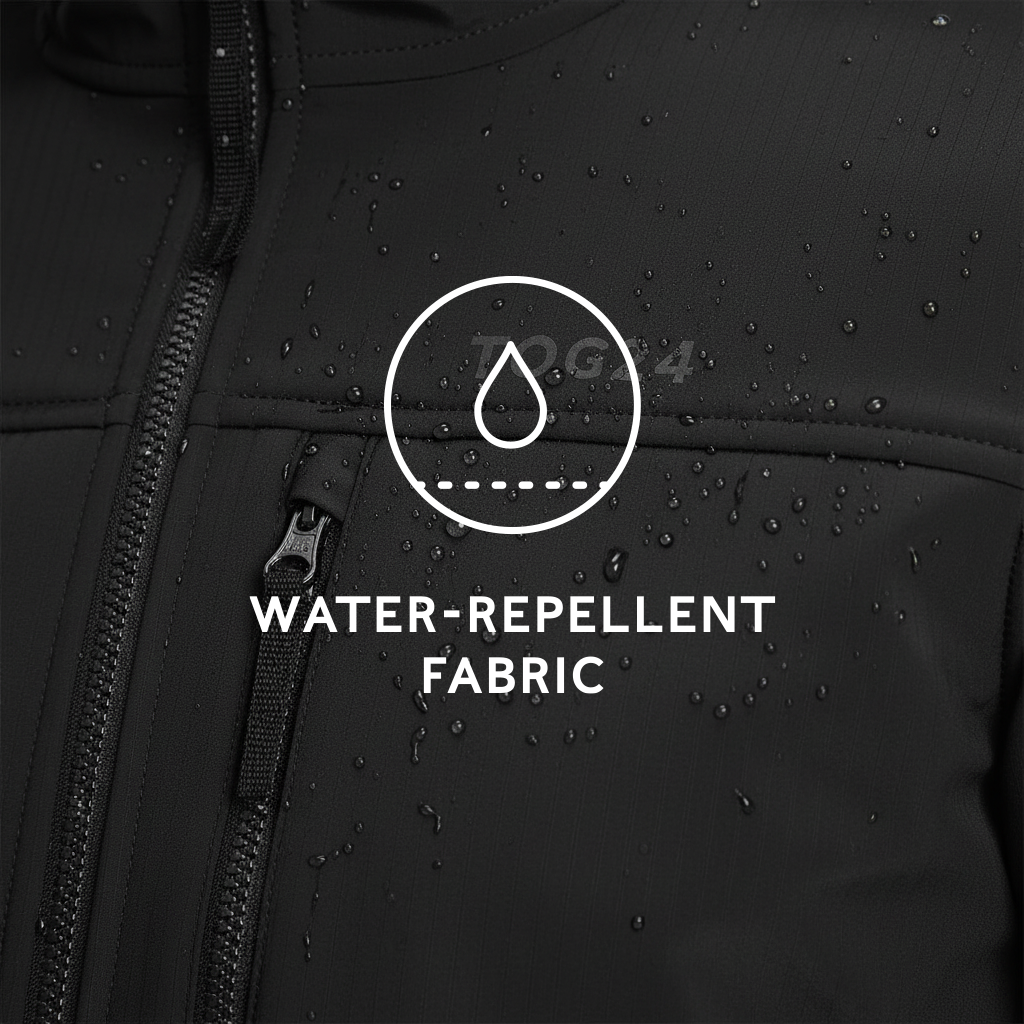 Truro Mens Hooded Softshell Jacket - Black