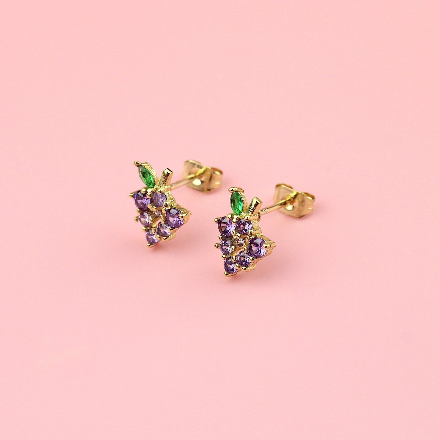 Vineyard Vibes Grapes Stud Earrings