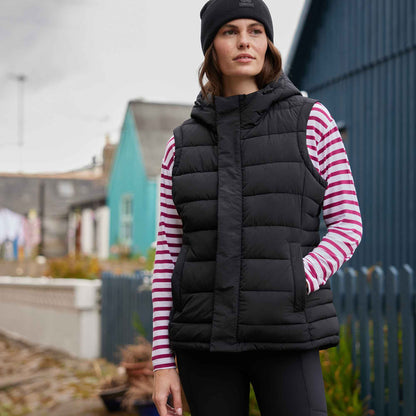 Wyness Womens Shower Resistant Insulated Jacket - Black