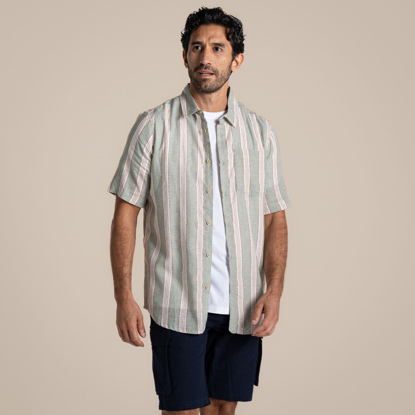 Craghoppers Mens Argino Button Up Short Sleeve Shirt