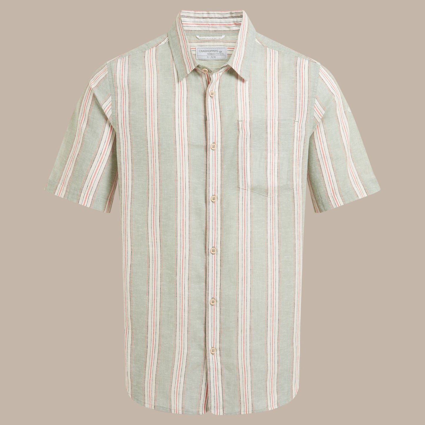 Craghoppers Mens Argino Button Up Short Sleeve Shirt