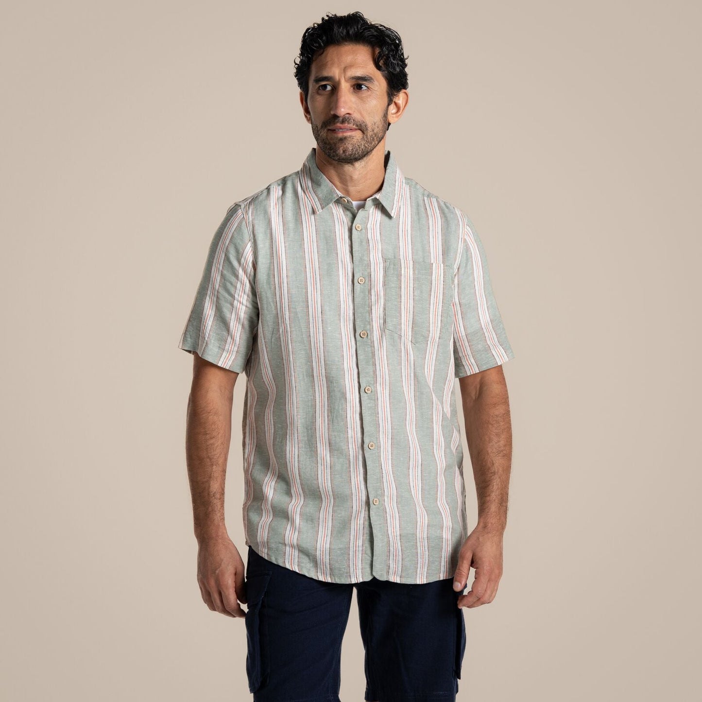 Craghoppers Mens Argino Button Up Short Sleeve Shirt