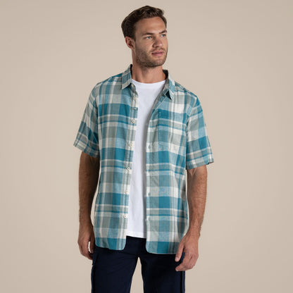 Craghoppers Mens Argino Button Up Short Sleeve Shirt