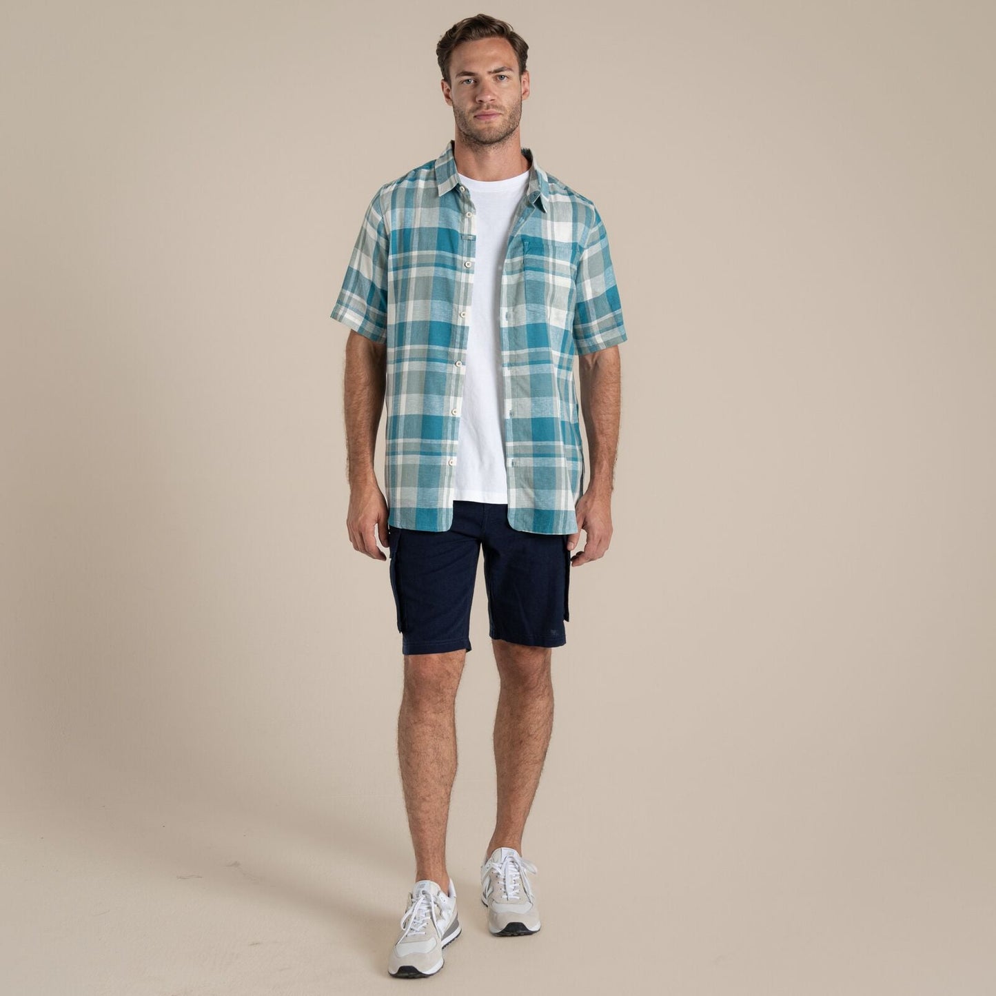 Craghoppers Mens Argino Button Up Short Sleeve Shirt