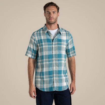Craghoppers Mens Argino Button Up Short Sleeve Shirt