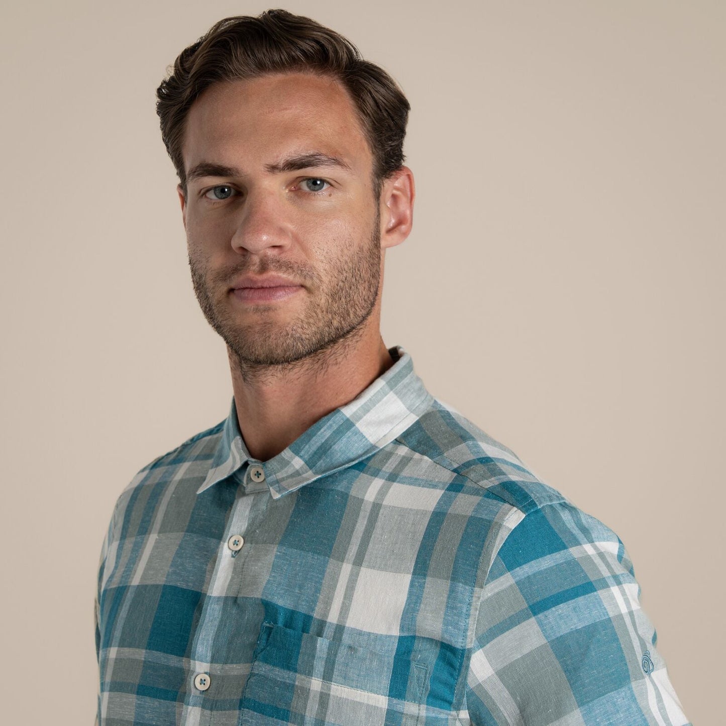 Craghoppers Mens Argino Button Up Short Sleeve Shirt