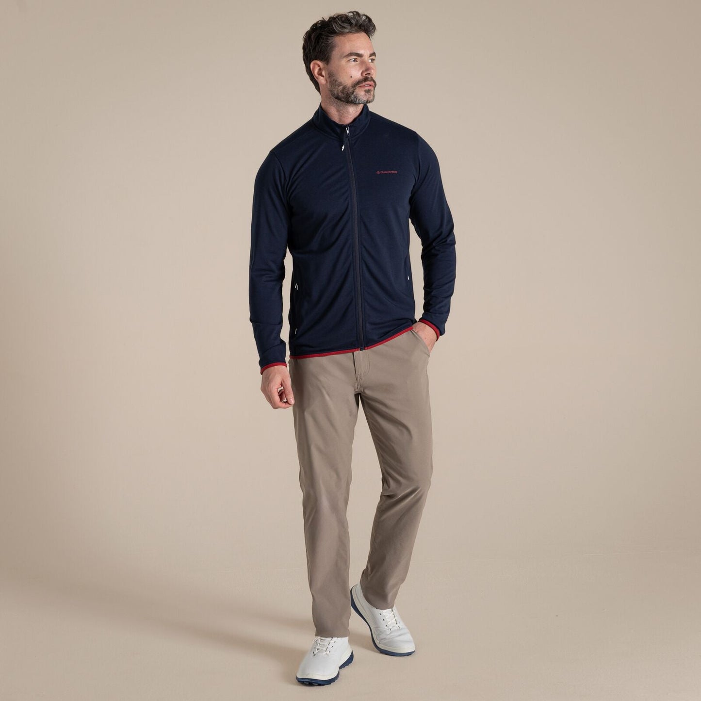 Craghoppers Mens NosiLife Bromsgrove Golf Full Zip Fleece