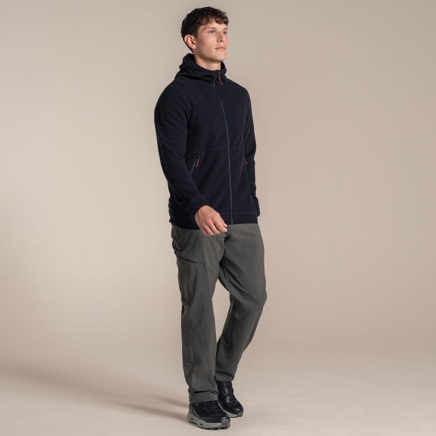 Craghoppers Mens Compresslite Hooded Full Zip Fleece
