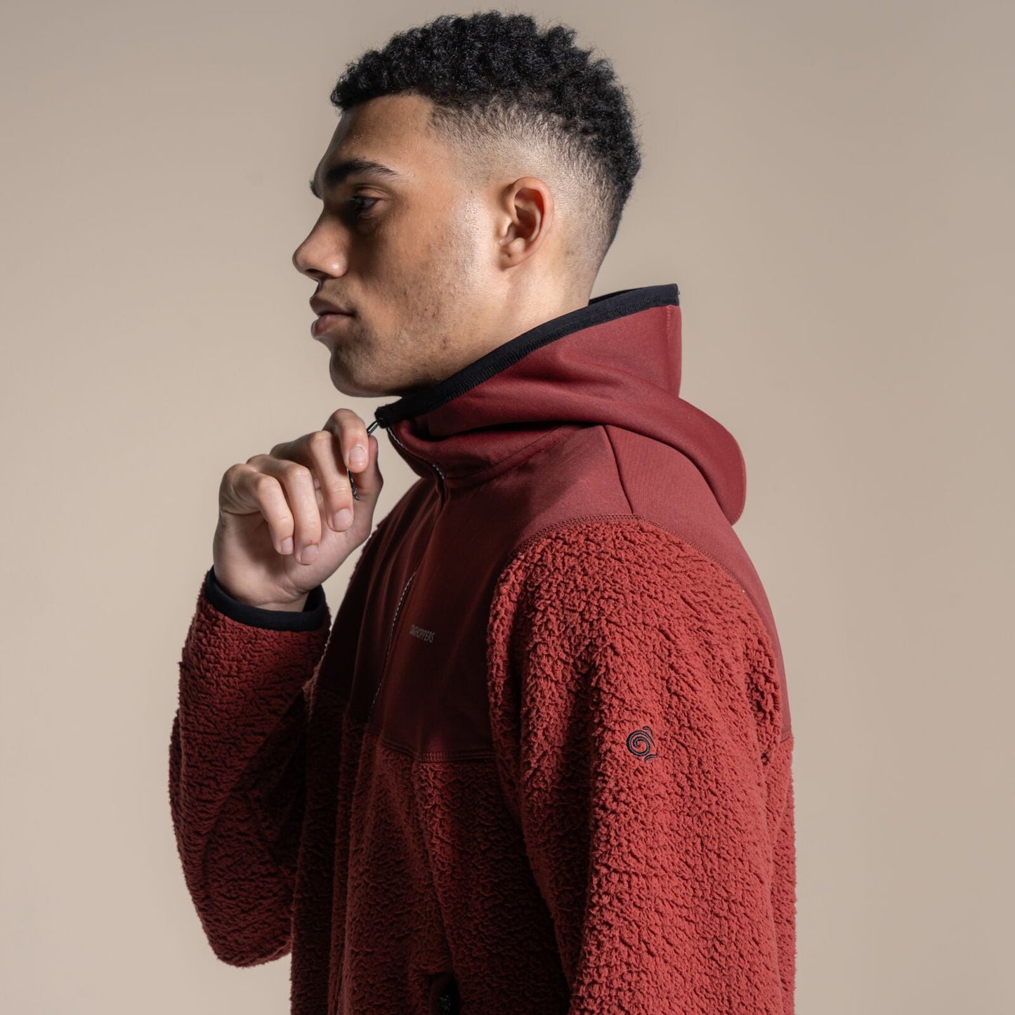 Craghoppers Mens Telesto Hooded Full Zip Fleece