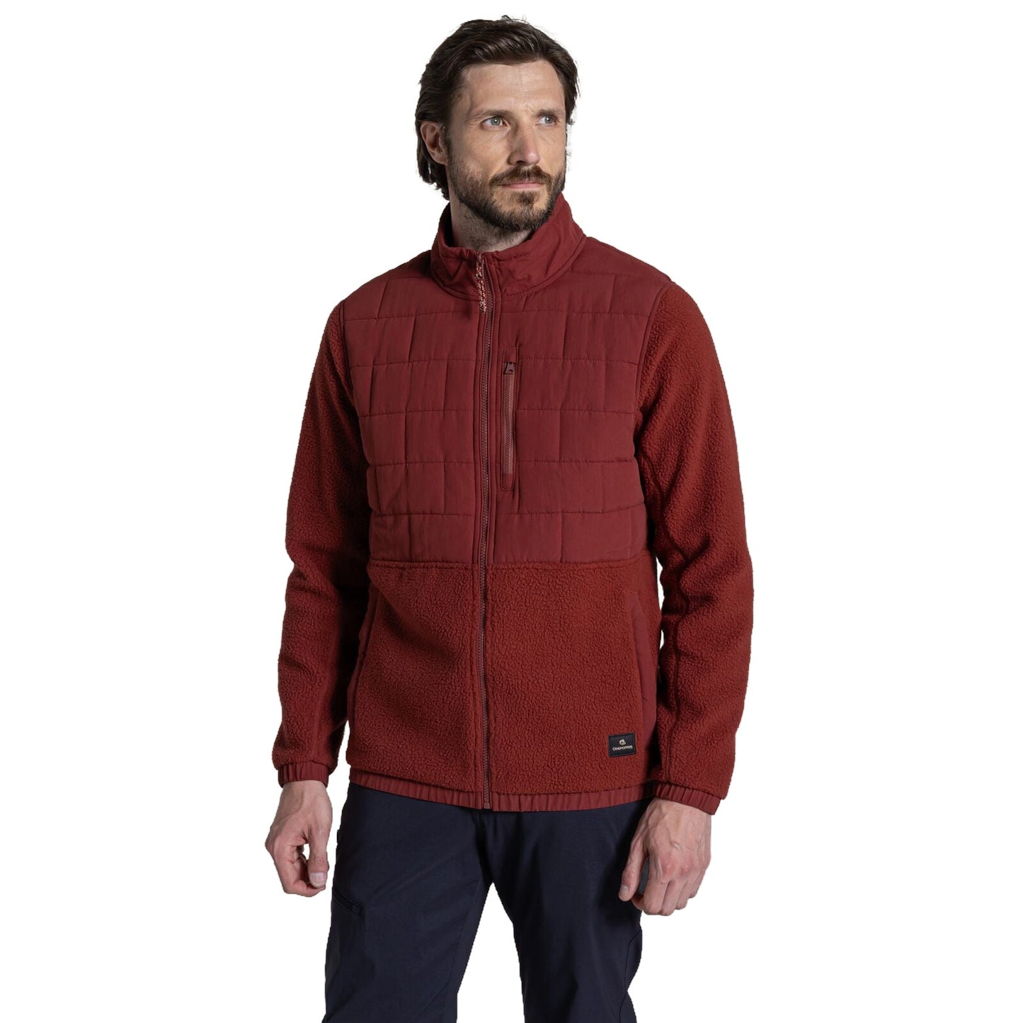 Craghoppers Mens Helvellyn Hybrid Full Zip Fleece