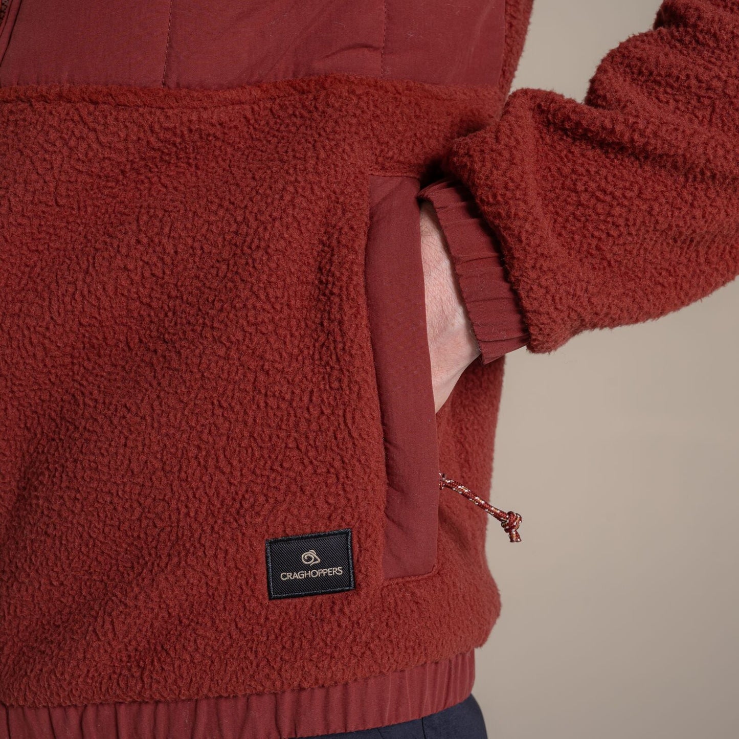 Craghoppers Mens Helvellyn Hybrid Full Zip Fleece