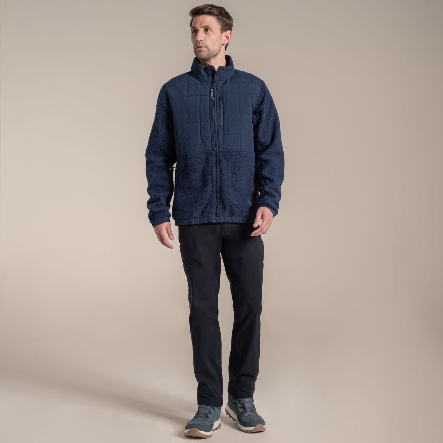 Craghoppers Mens Helvellyn Hybrid Full Zip Fleece