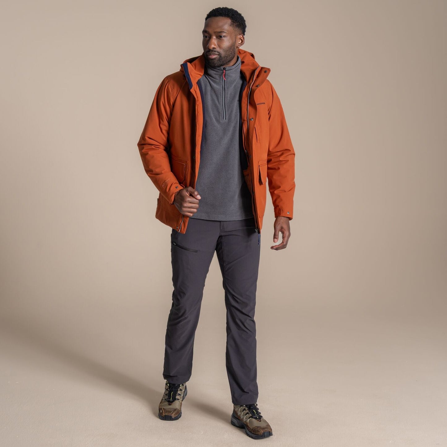 Craghoppers Mens Padley II Insulated Waterproof Jacket - Gingerbread