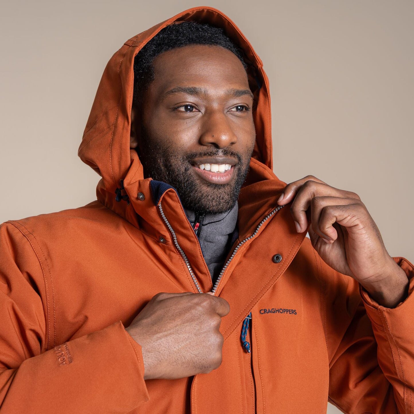 Craghoppers Mens Padley II Insulated Waterproof Jacket - Gingerbread