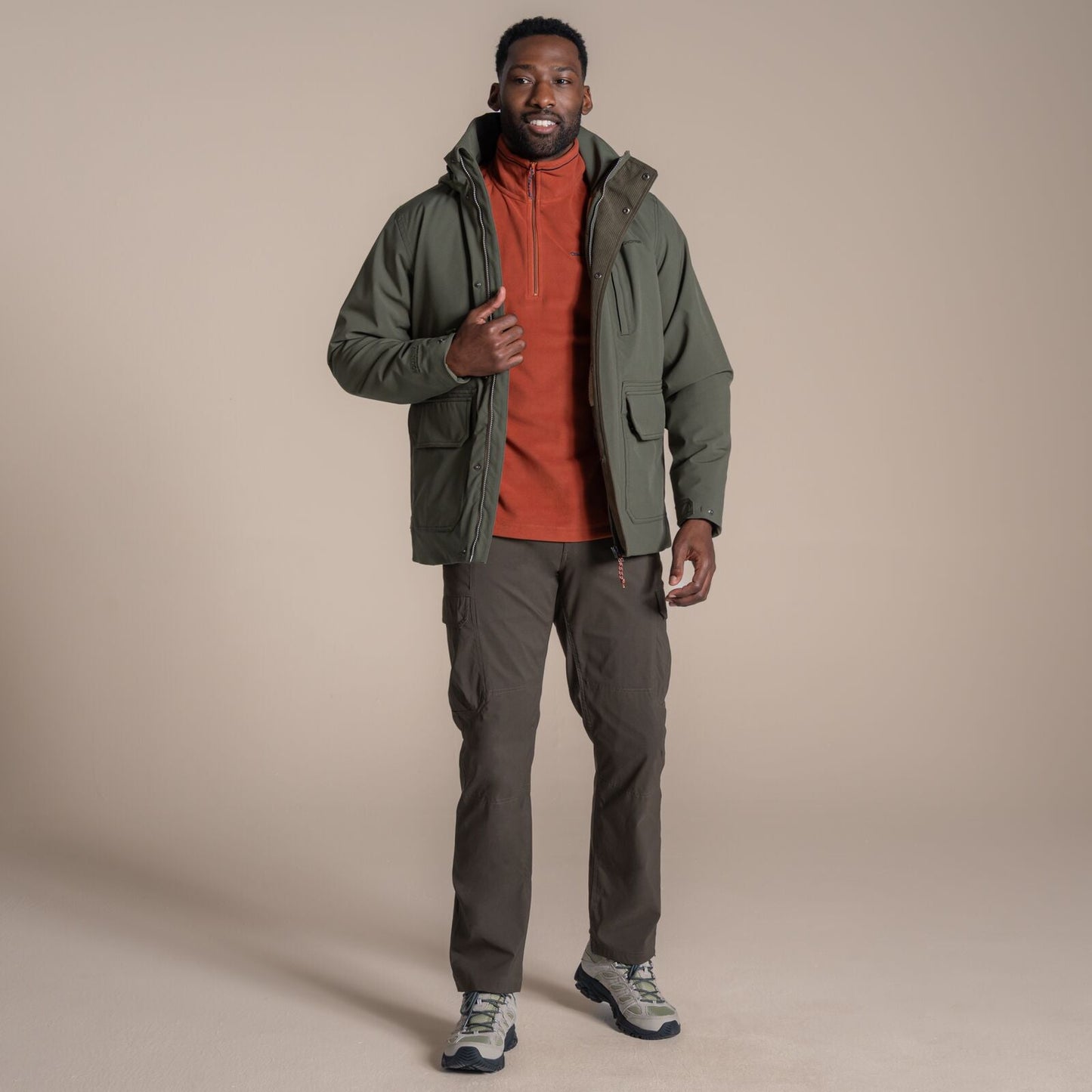 Craghoppers Mens Padley II Insulated Waterproof Jacket - Gingerbread