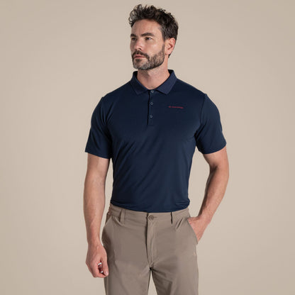Craghoppers Mens NosiLife Bramshaw Golf Short Sleeve Polo Shirt