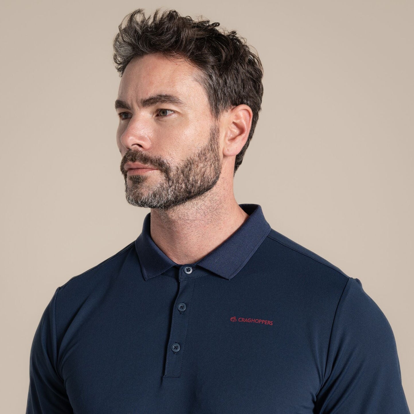 Craghoppers Mens NosiLife Bramshaw Golf Short Sleeve Polo Shirt