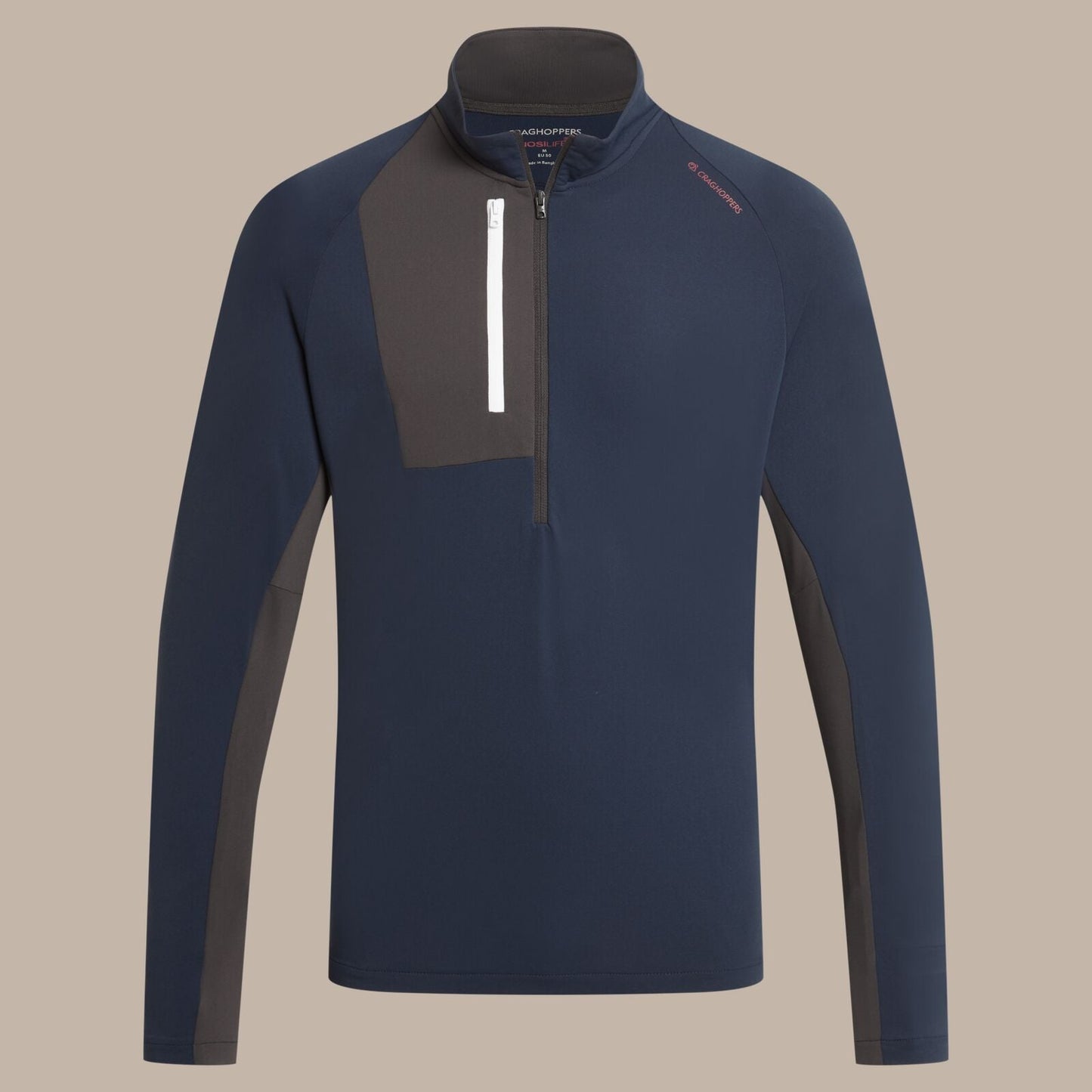 Craghoppers Mens NosiLife Goswick Golf Half Zip Sweater
