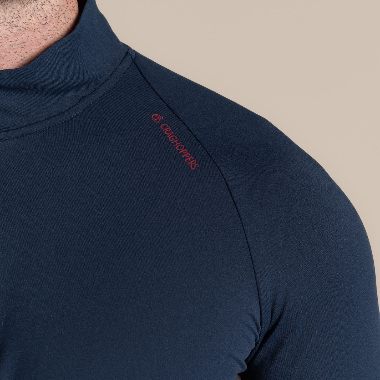 Craghoppers Mens NosiLife Goswick Golf Half Zip Sweater
