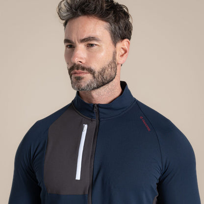 Craghoppers Mens NosiLife Goswick Golf Half Zip Sweater