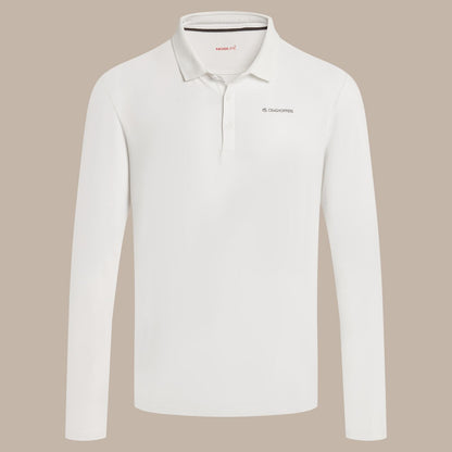Craghoppers Mens NosiLife Bramshaw Golf Long Sleeve Polo Shirt