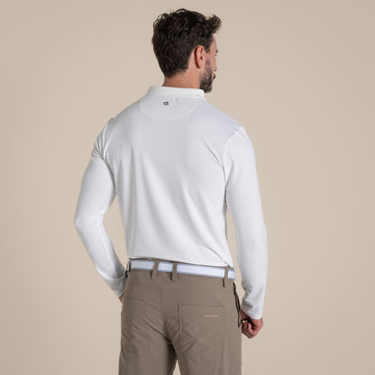 Craghoppers Mens NosiLife Bramshaw Golf Long Sleeve Polo Shirt