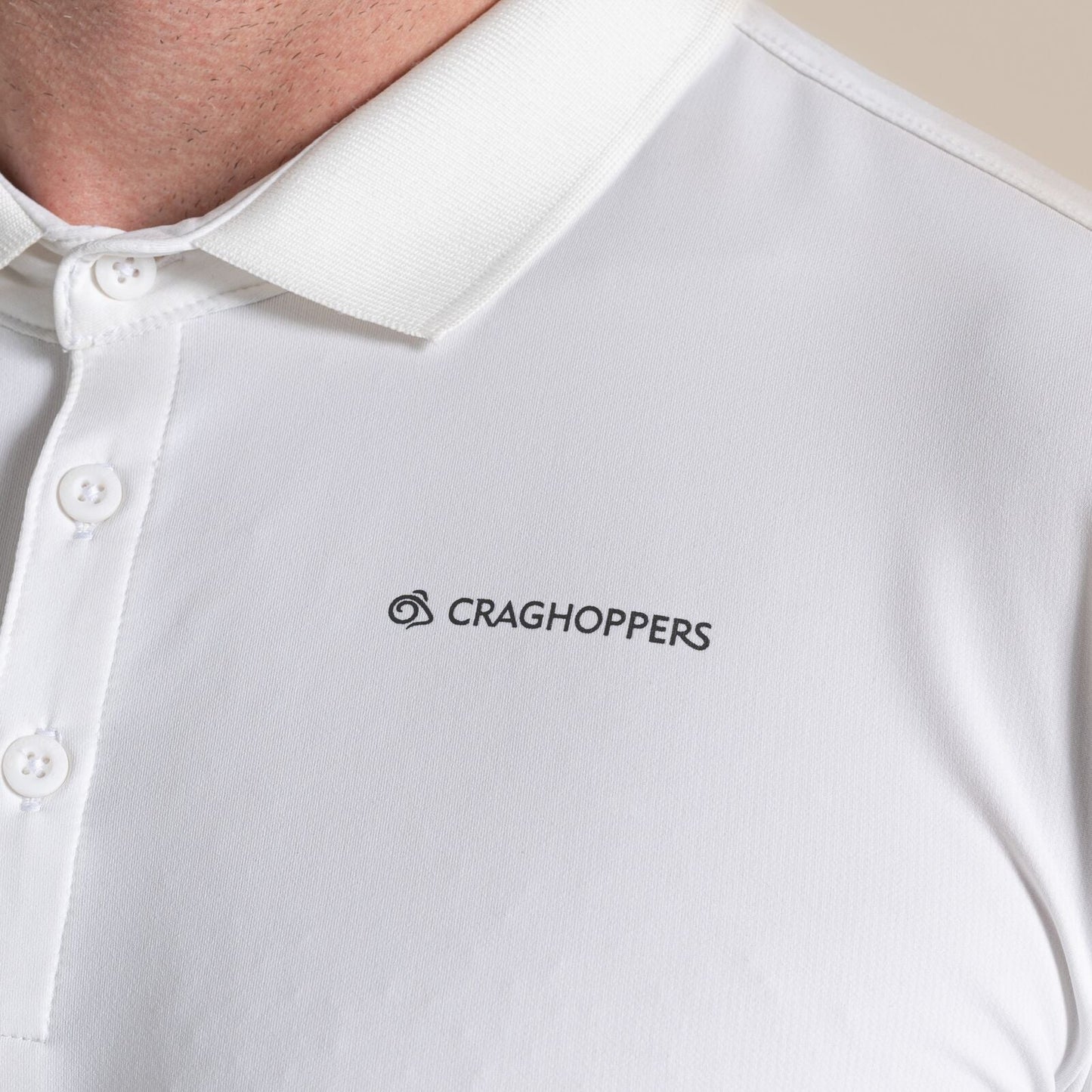Craghoppers Mens NosiLife Bramshaw Golf Long Sleeve Polo Shirt